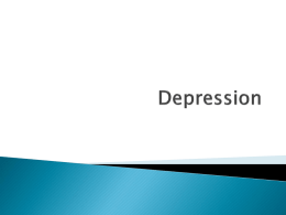 Guidelines for Counseling People With Depression