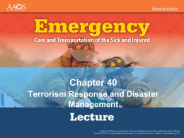 CH40 Terrorism Response and Disaster Managementx