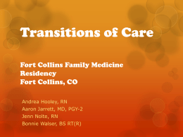 Transitions of Care - PCMH e