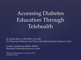 Accessing Diabetes Education Through Tele-Health