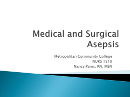 Medical and Surgical Asepsis - Faculty Sites