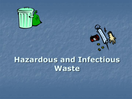 Hazardous and Infectious waste File