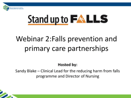 Falls prevention and primary care partnerships