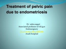 Treatment of pelvic pain due to endometriosis