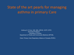 Asthma Management Update: What*s new and what*s changed?