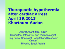 Therapeutic Hypothermia after Cardiac Arrest