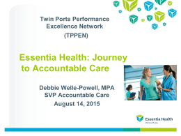 Essentia Health Values - Performance Excellence Network