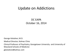 Latest Advances in the World of Addiction Medicine