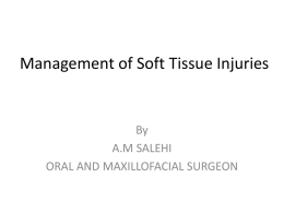 Management of Soft Tissue Injuries