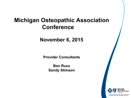 QUES - Michigan Osteopathic Association