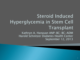 Steroid Induced Diabetes