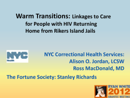 Warm Transitions: Linkages to Care for People