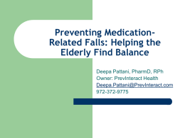 Preventing Medication-Related Falls