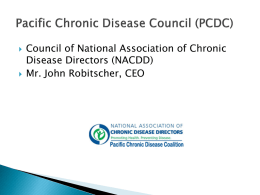 Pacific Chronic Disease Council (PCDC)
