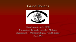 Optic Neuritis - University of Louisville Ophthalmology