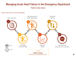 Managing acute heart failure in the Emergency Department