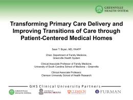 Transforming Primary Care Delivery