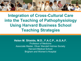 Integration of Cross-Cultural Care