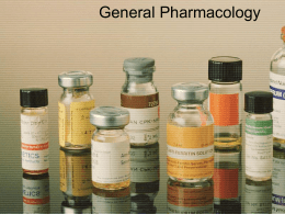 General Pharmacology - Respiratory Therapy Files
