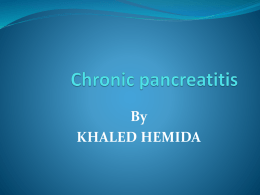 Chronic pancreatitis( Sanofi ) 2016