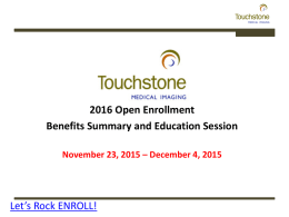 s Rock ENROLL - Touchstone Home Page