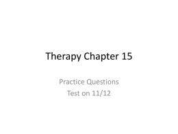 Therapy Chapter 15