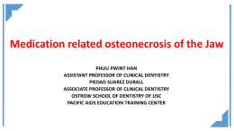 Medication Related Osteonecrosis of the Jaw HIV Agingx