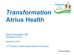 Dr. Steven Strongwater, Atrius Health, Morning Plenary