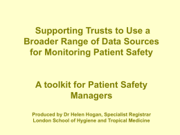 2940 070820 Using local data sources for patient safety