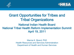 Health Center Program - National Indian Health Board