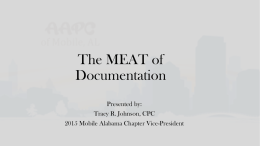 The MEAT of Documentation