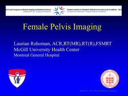 Female Pelvis Imaging - 2015 Joint Congress on Medical Imaging