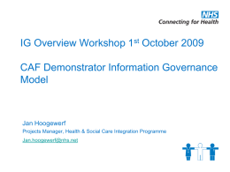 HSCI_IG_Workshop_-_October_2009