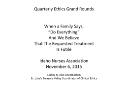 patient and family - Idaho Nurses Association