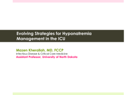 Evolving Strategies for Hyponatremia Management in the ICU
