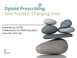 Lecture-1-Opioids - Kentucky Academy of Family Physicians