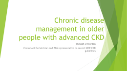 Chronic disease management in older people with