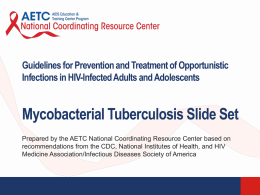 Mycobacterial Tuberculosis
