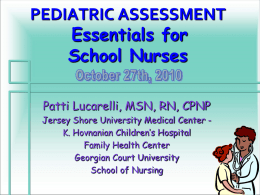 pediatric assessment - American Academy of Pediatrics, New Jersey