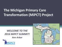 The Michigan Primary Care Transformation