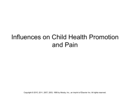 Social, Cultural, and Religious Influences on Child Health Promotion
