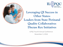 Leveraging QI Success in Other States
