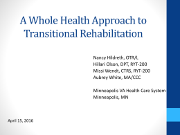 PTRP BIA Presentation - Minnesota Brain Injury Alliance