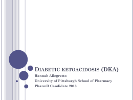 Diabetic Ketoacidosis Case Presentation