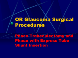Update On Neovascular Glaucoma