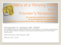 ABC`s of PCMH - Introduction