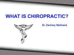 What Is Chiropractic - Stelmack Pinpoint Health Care