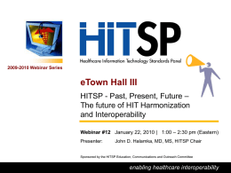 HITSP_eTown Hall