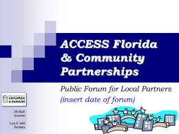Partner - Florida Department of Economic Opportunity