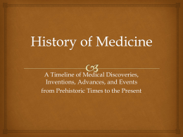 New History of Medicinem